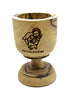 Olive Wood engraved communion cup
